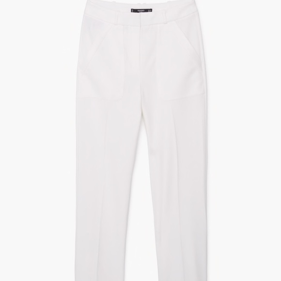 mango white pants